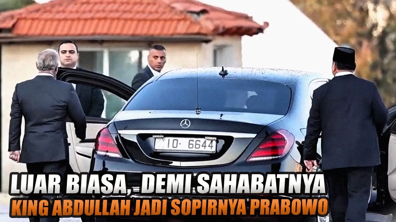 LUAR BIASA: Presiden Prabowo dan Raja Yordania Abdullah II Menyetir Mobil Sendiri